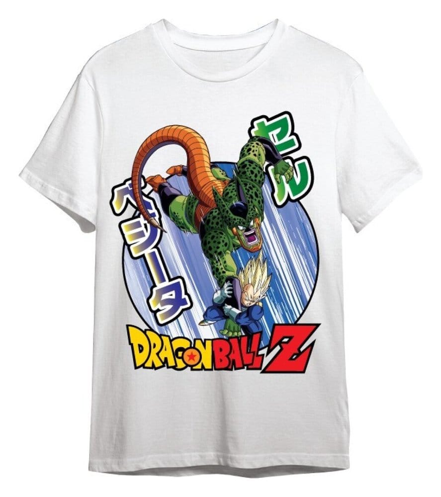 Dragon Ball Z T-Shirt Vegeta / Cell White Size S