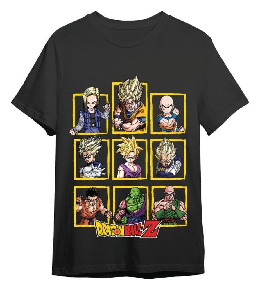 Dragon Ball Z T-Shirt Characters Black Size M