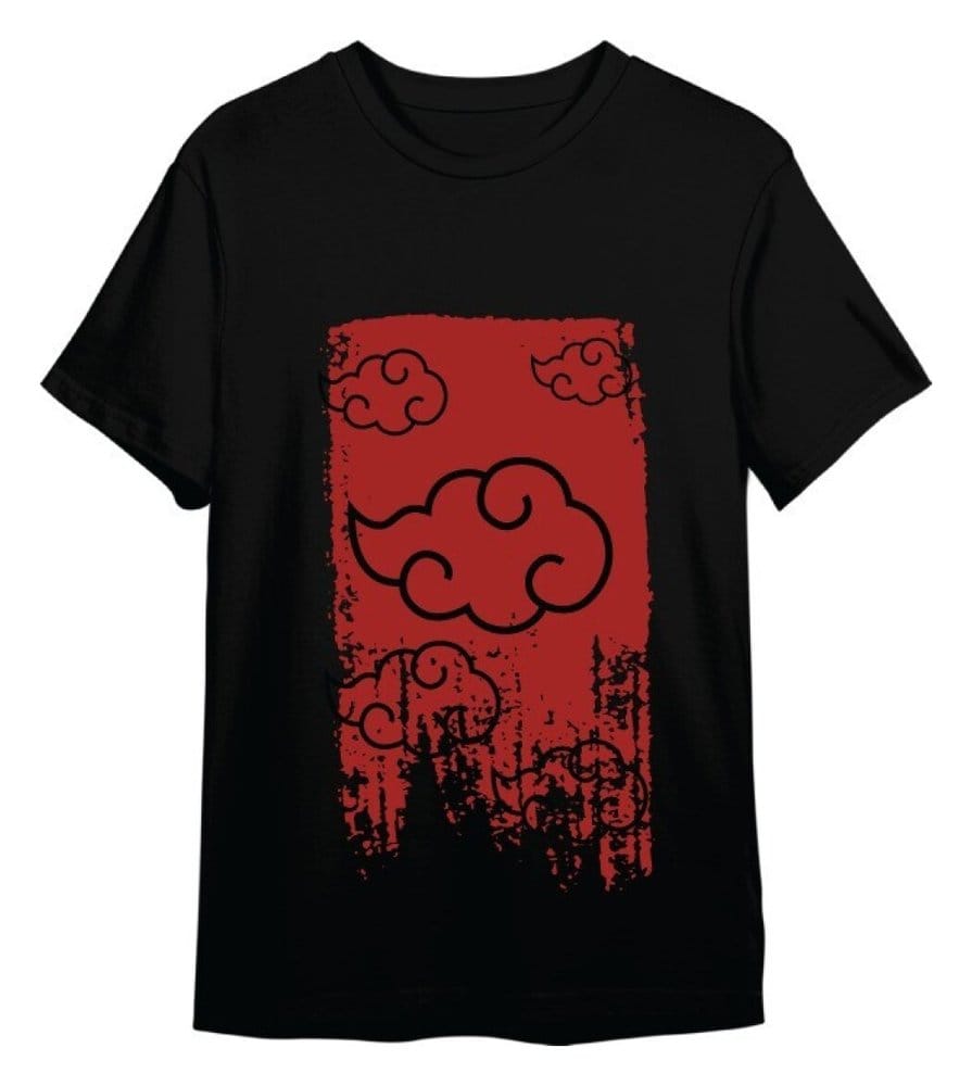 Naruto Shippuden T-Shirt Akatsuki Black Size XXL
