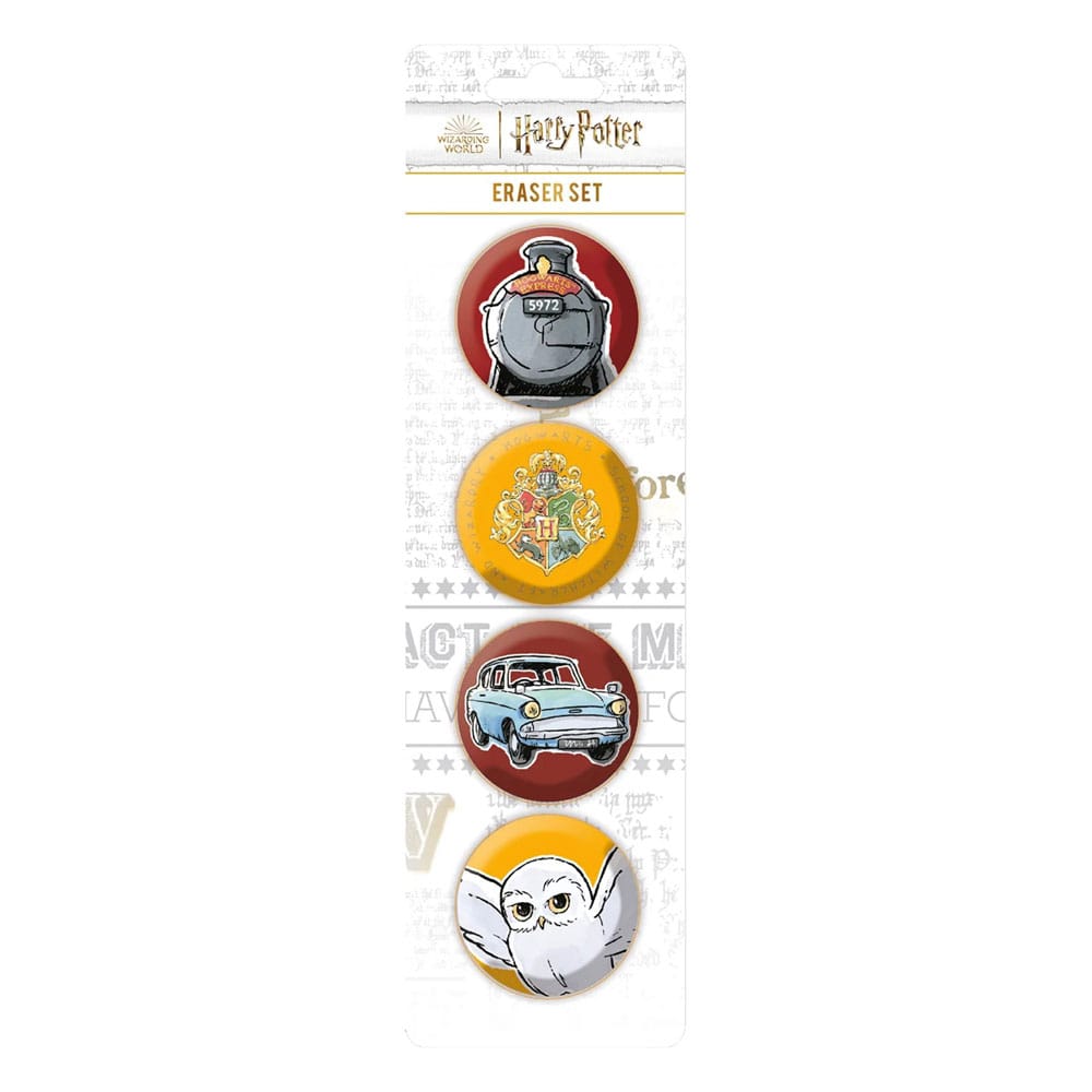 Harry Potter Eraser 4-Pack