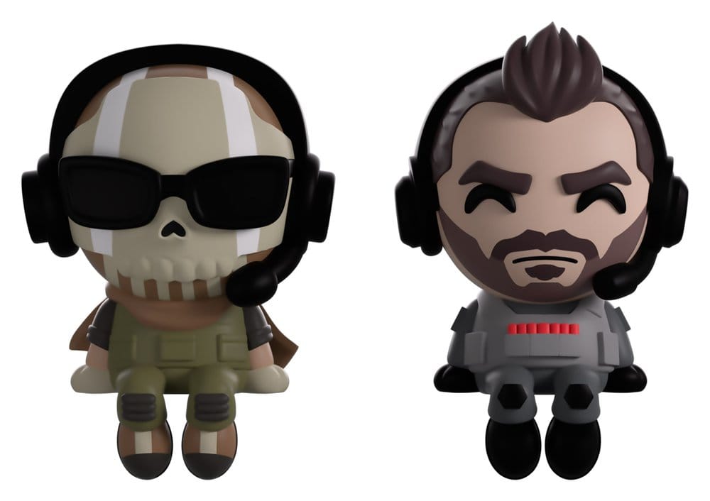 Call of Duty Vinyl Figures Ghost & Soap Monitor Buddiez 7 cm