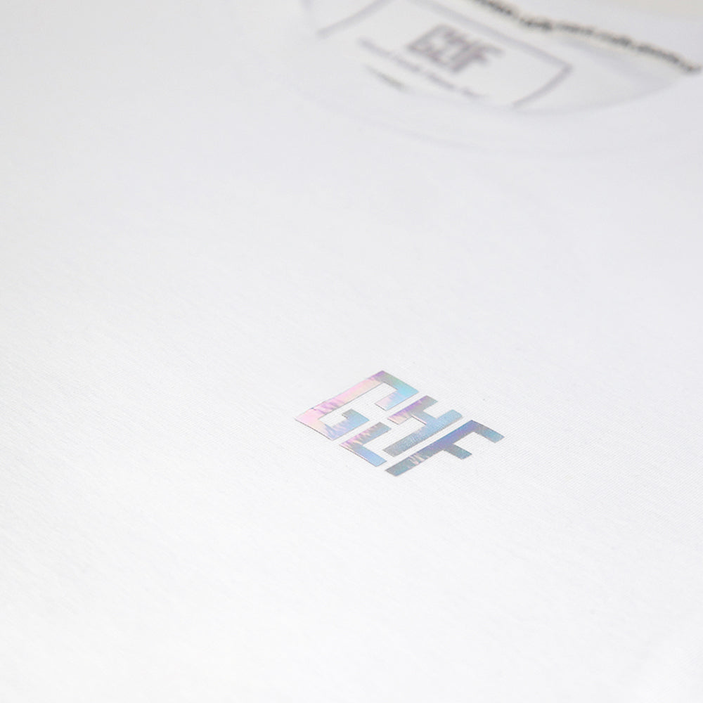 FragON - Holografic Logo Unisex T-shirt White, L