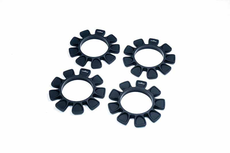 Koswork RC Silicone Tyre Gluing Bands 1:10 1:8 Black (4)