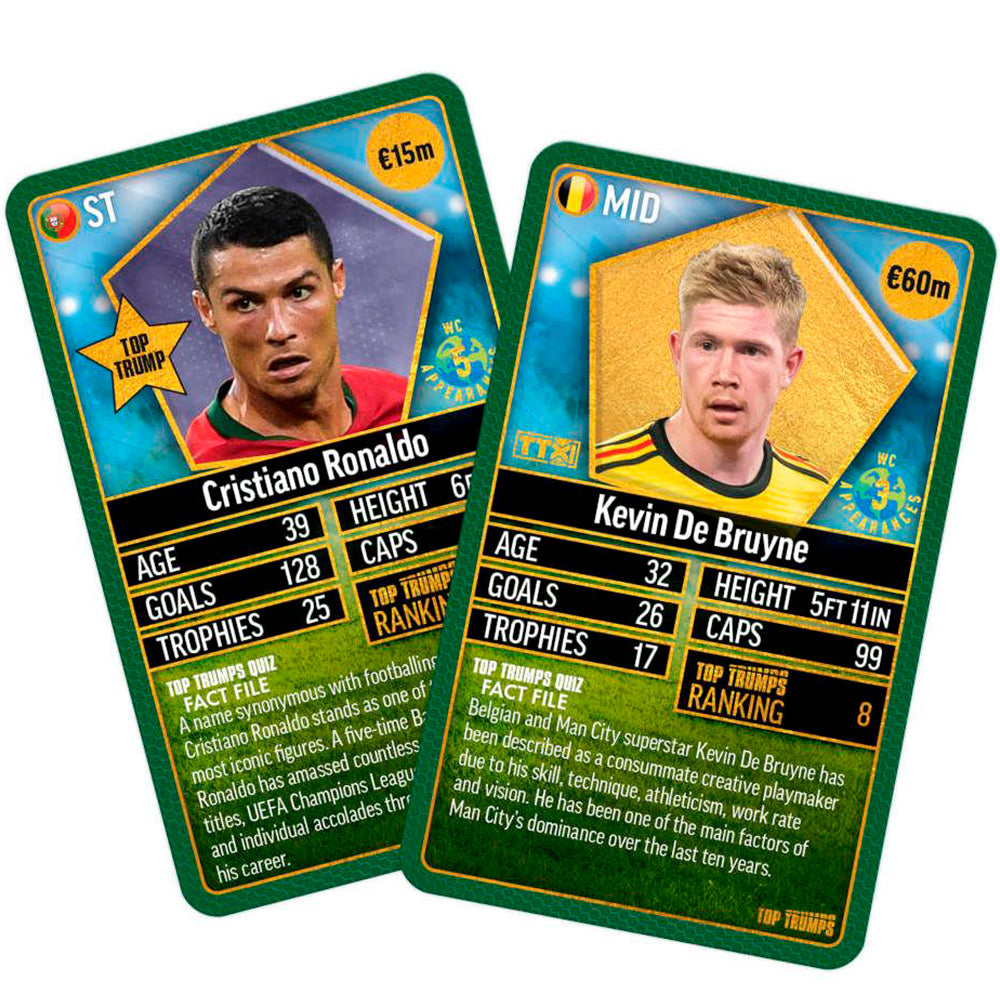 World Football Stars Top 200 - Pack 5 Top Trumps Card Game