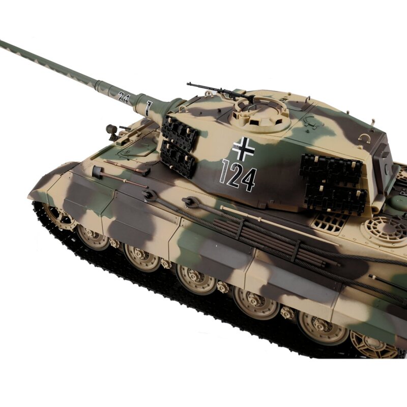 1/16 RC Kingtiger camo Henschel Turret BB+IR (Metal Tracks)
