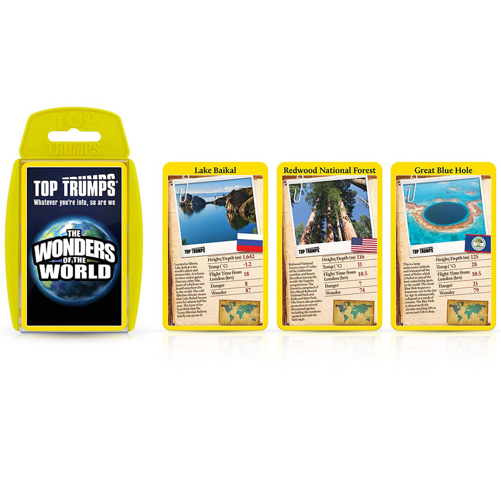Winning Moves Wonders of the World - Top Trumps Board Game