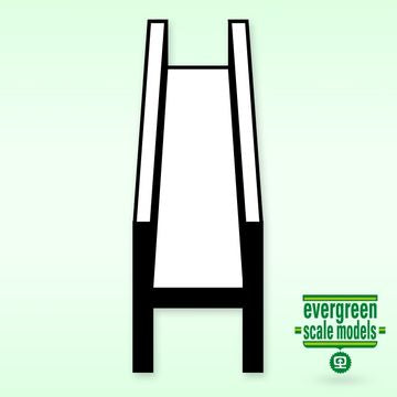 Evergreen 287 - H-beam (.250) 6.3x350mm (2)