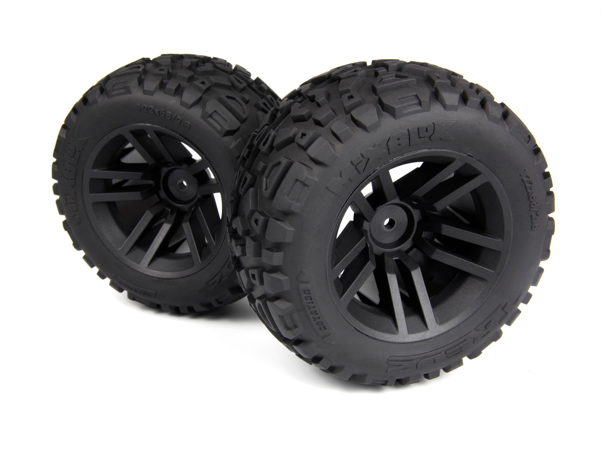 Mounted MixBlok Tire on XT Wheel (Black/2pcs)