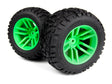 Mounted MixBlok Tire on XT Wheel (Green/2pcs)