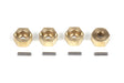 7mm Hex Hub Set (Brass/4pcs)