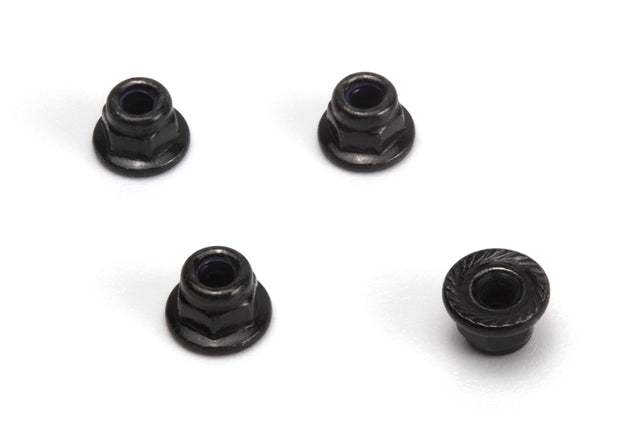 Flange Lock Nut M2.5 (Silver/4pcs)