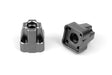 Aluminum Rear Hub Set (Gunmetal/2pcs)