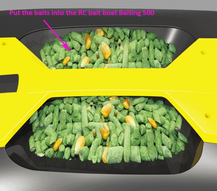 DEMO Remote-controlled boat for fishing - catch fish! Baiting 500 Fishing Boat - v2