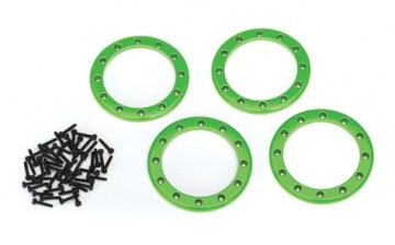 Traxxas 8168G Beadlock Rings 2.2" Alu Green (4)
