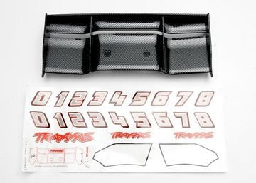 Traxxas 5446G Wing Exo-Carbon with Decals  Revo