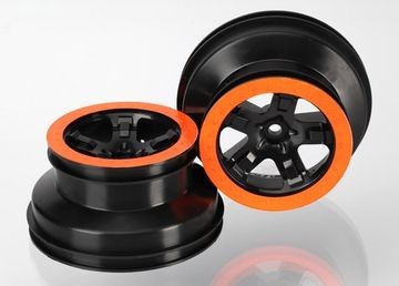 Traxxas 5870X Wheels SCT Black-Orange  2.2/3.0" 2WD Front (2)