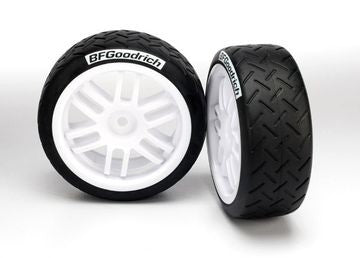 Traxxas 7372 Tires &amp; Wheels BFGoodrich/Rally White 1/16 (2)