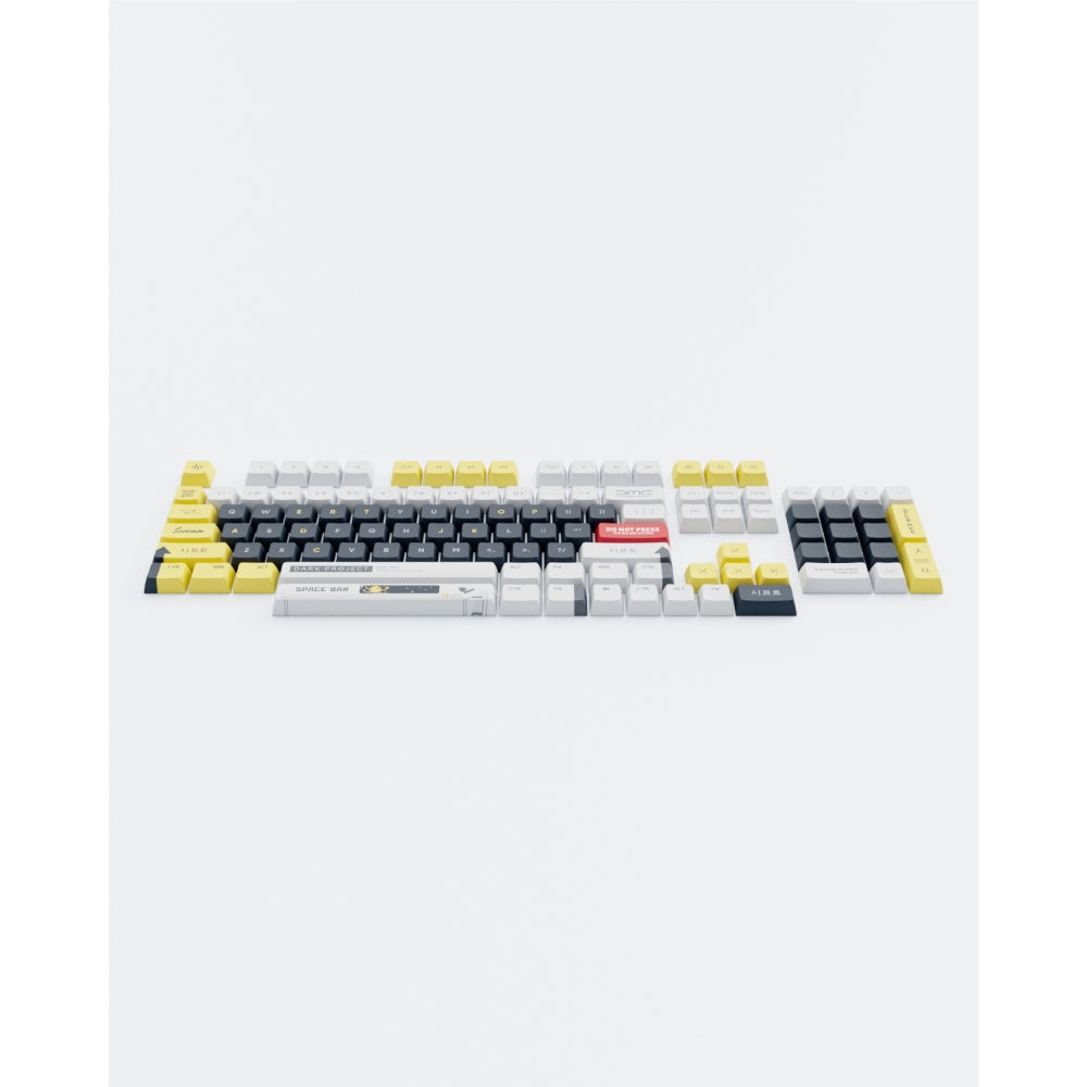 Dark Project KS-2036 PBT keycaps,  ENG White/Yellow