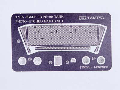 1/35 JGSDF Type 90 Tank PE Parts Set