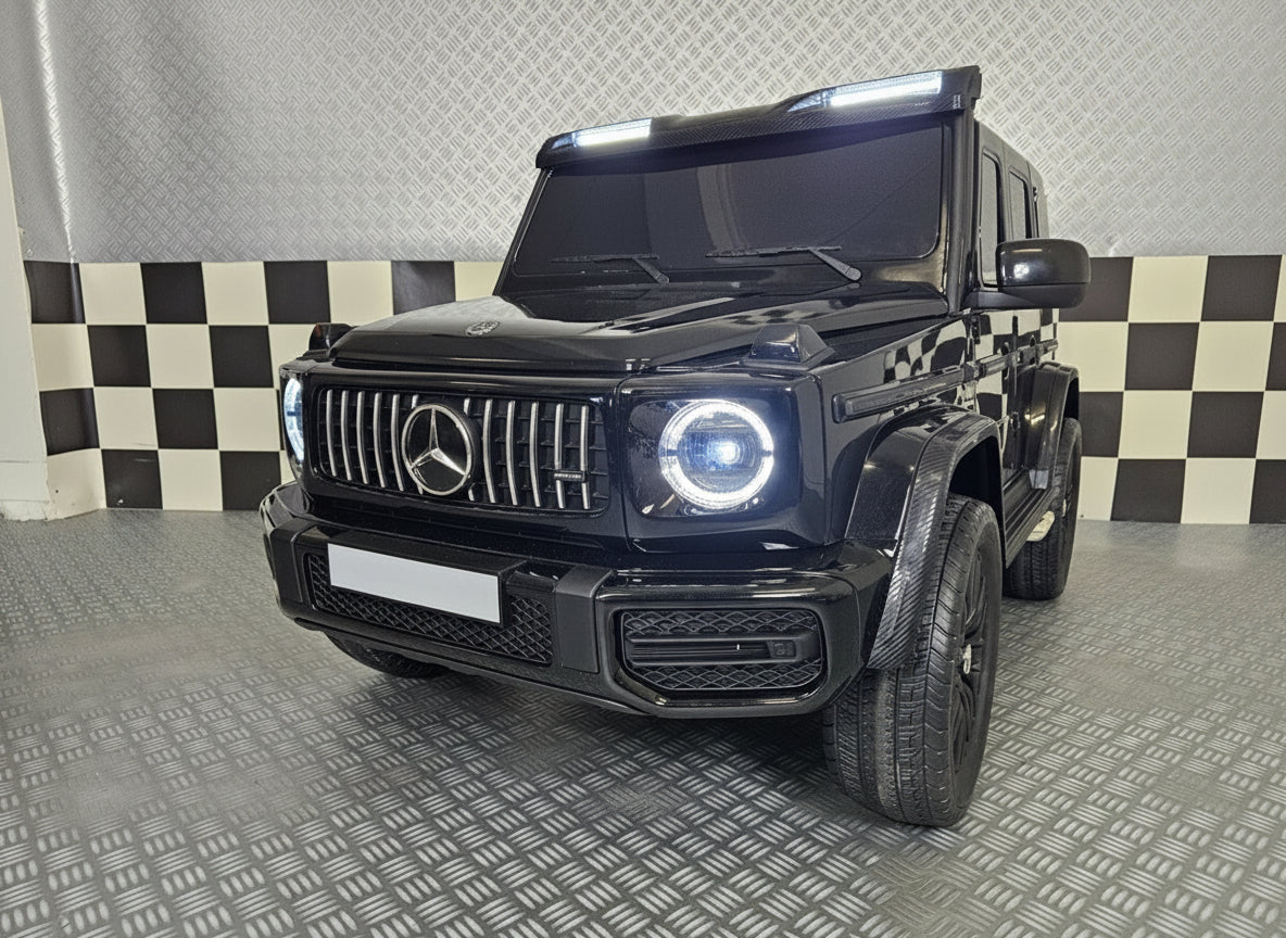 Mercedes-Benz G63 AMG 4x4 24V electric car for kids – 2 seats, metallic black