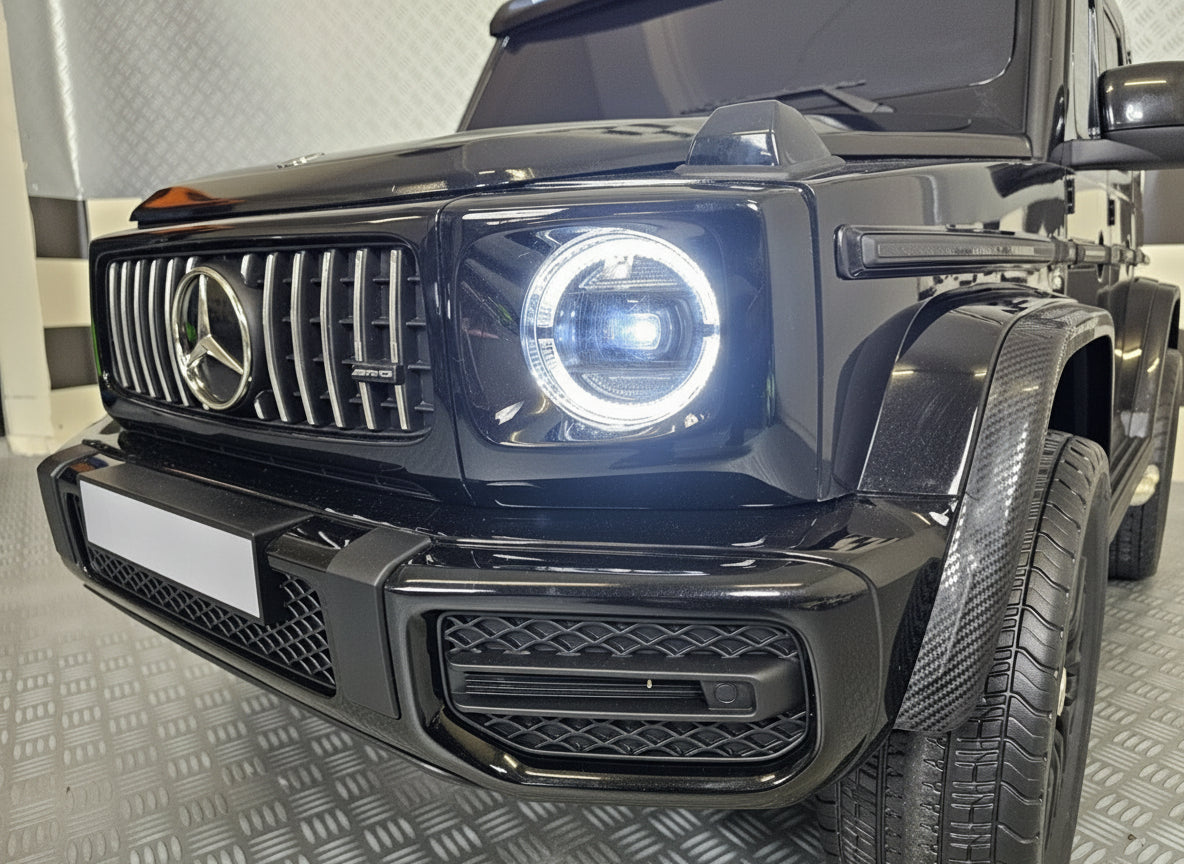 Mercedes-Benz G63 AMG 4x4 24V electric car for kids – 2 seats, metallic black