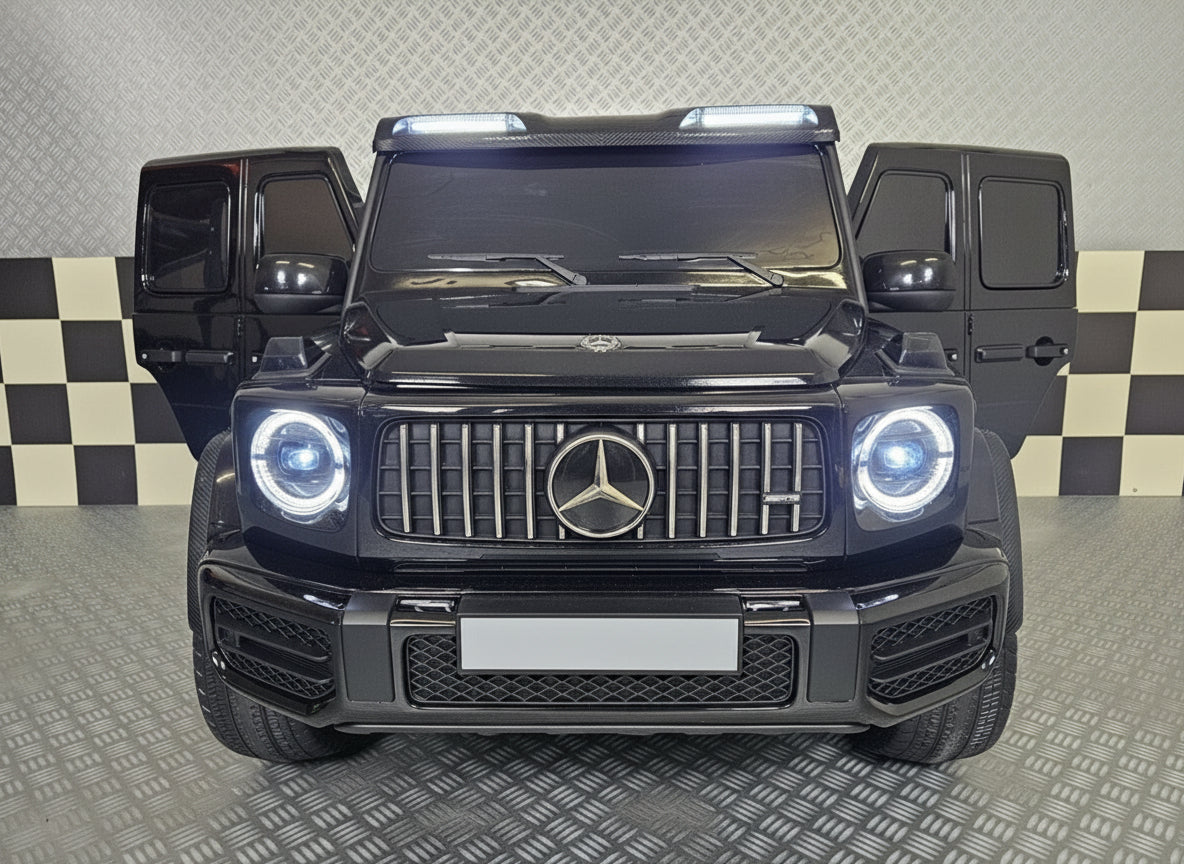 Mercedes-Benz G63 AMG 4x4 24V electric car for kids – 2 seats, metallic black