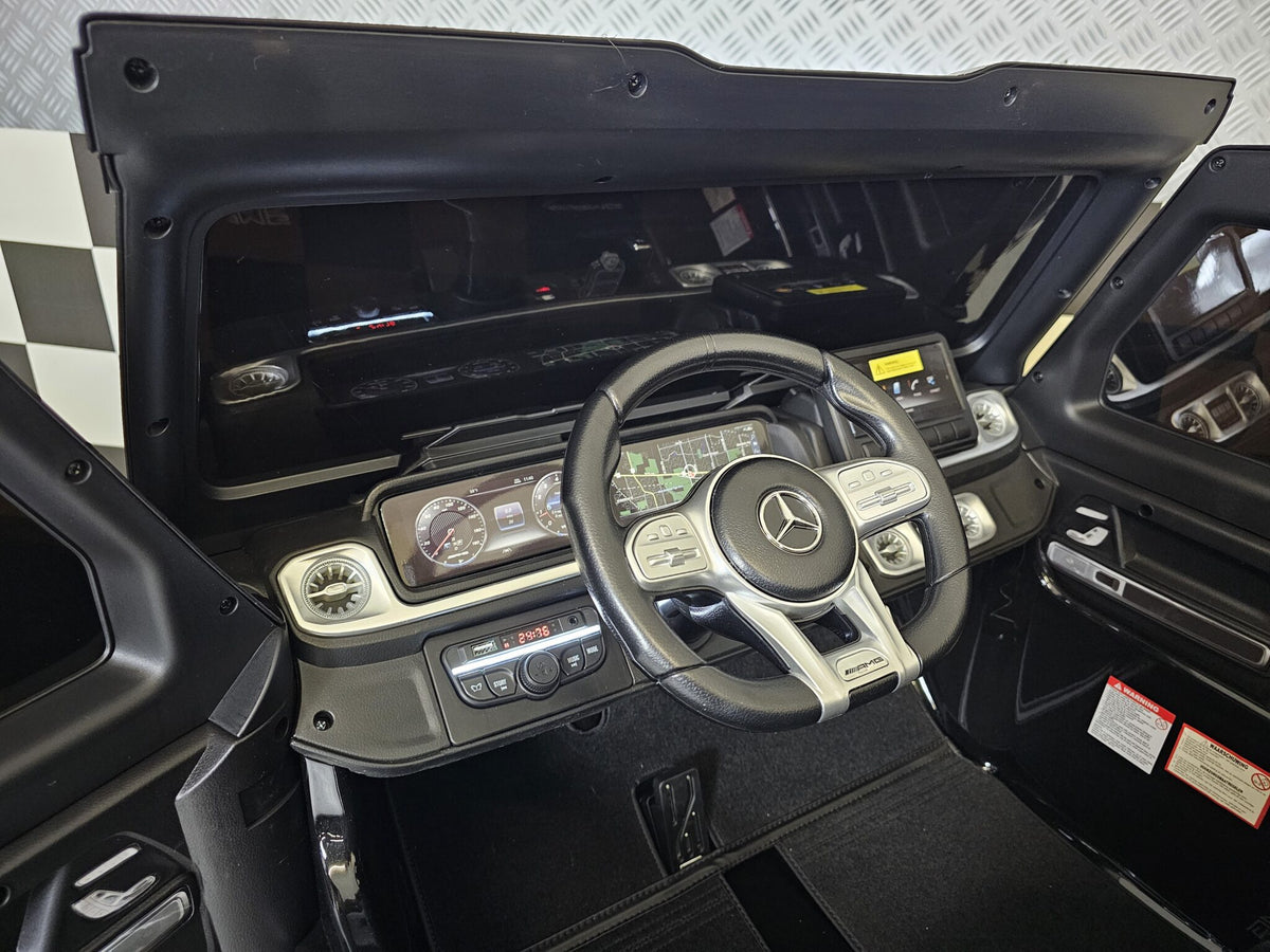 Mercedes-Benz G63 AMG 4x4 24V electric car for kids – 2 seats, metallic black
