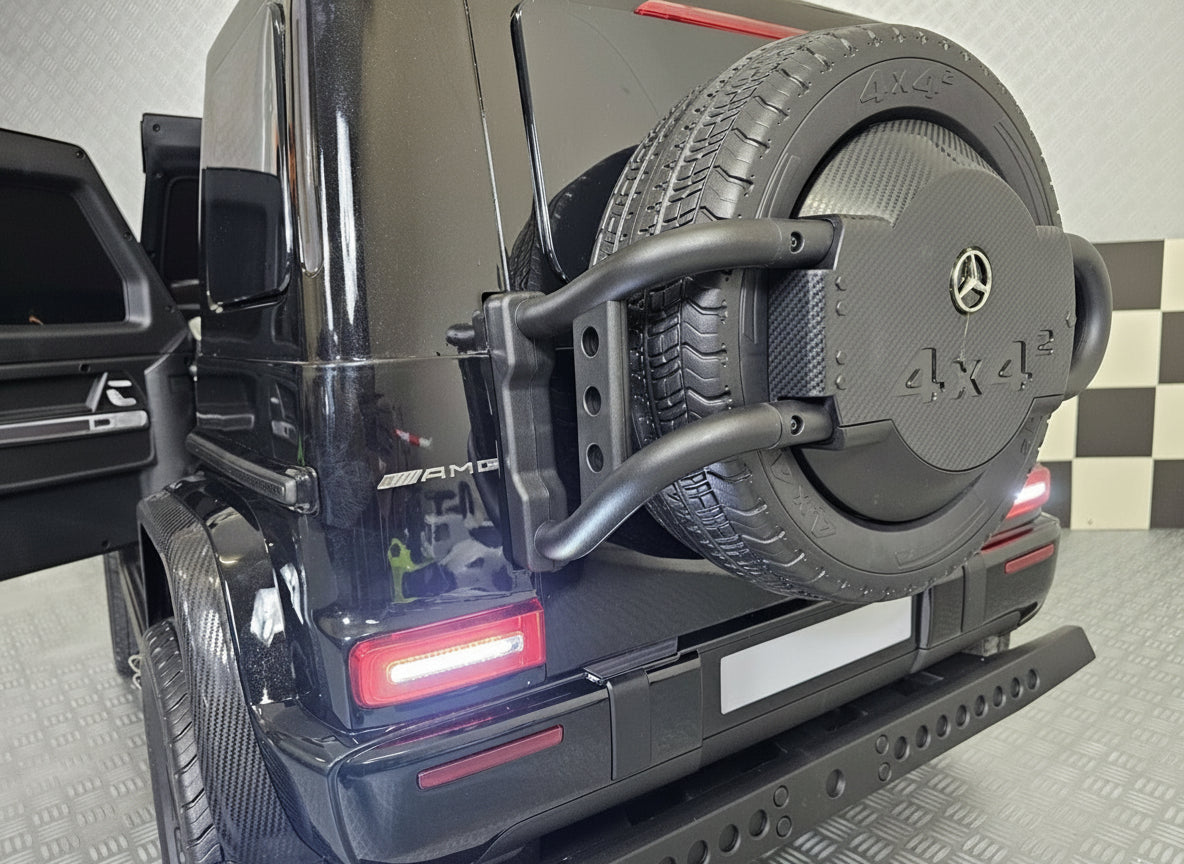 Mercedes-Benz G63 AMG 4x4 24V electric car for kids – 2 seats, metallic black