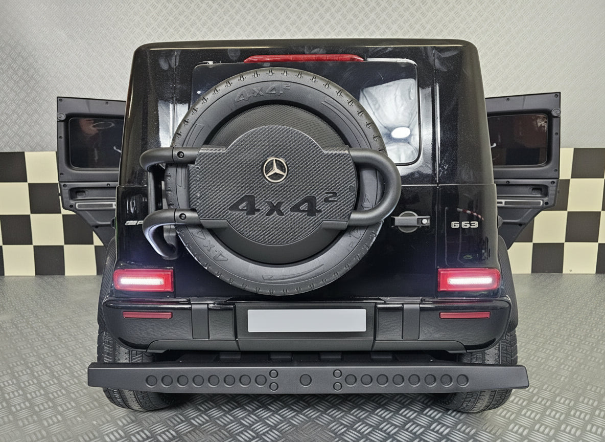 Mercedes-Benz G63 AMG 4x4 24V electric car for kids – 2 seats, metallic black