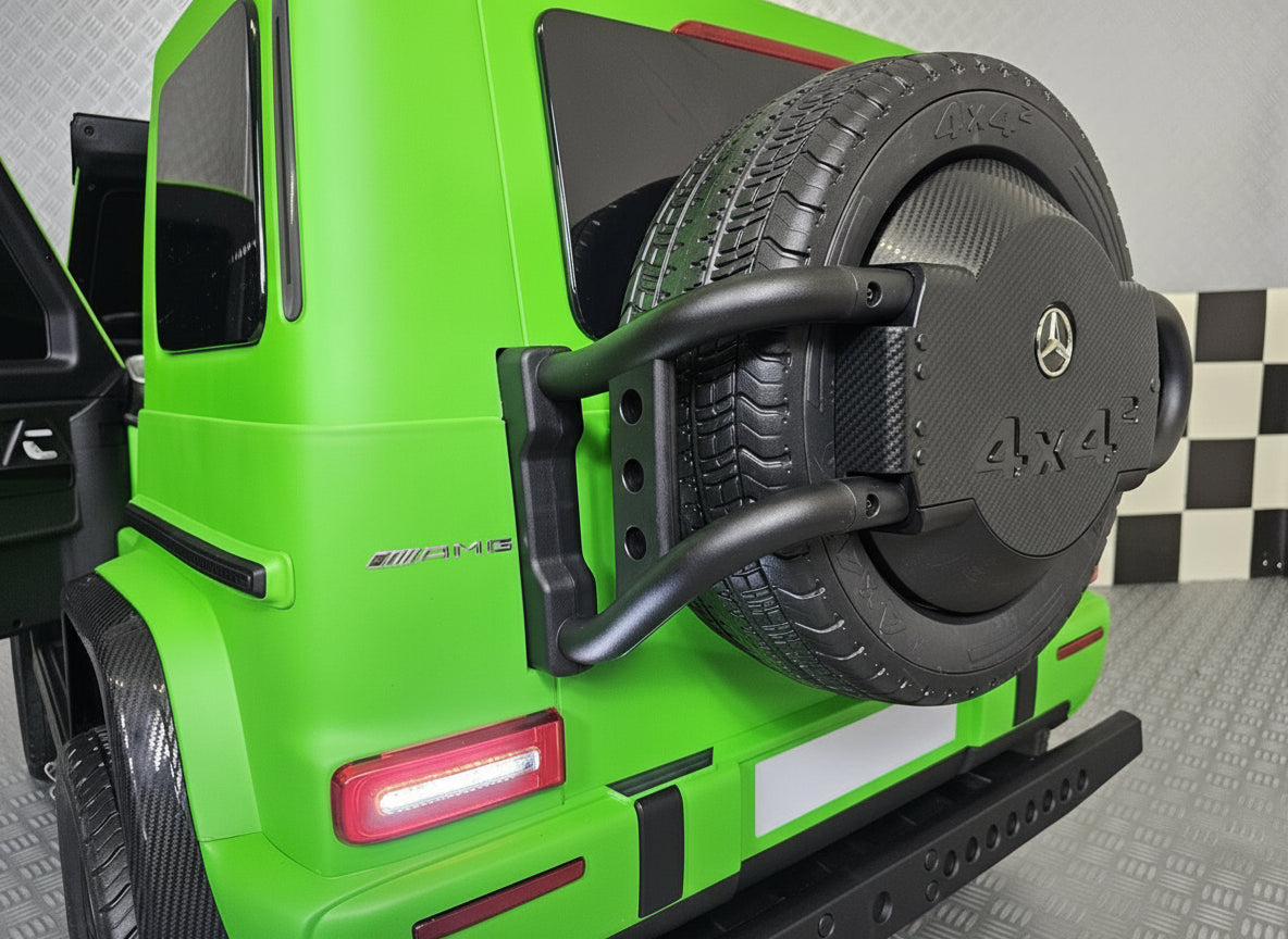Mercedes-Benz G63 AMG 24V electric car for kids – 2 seats, matt green