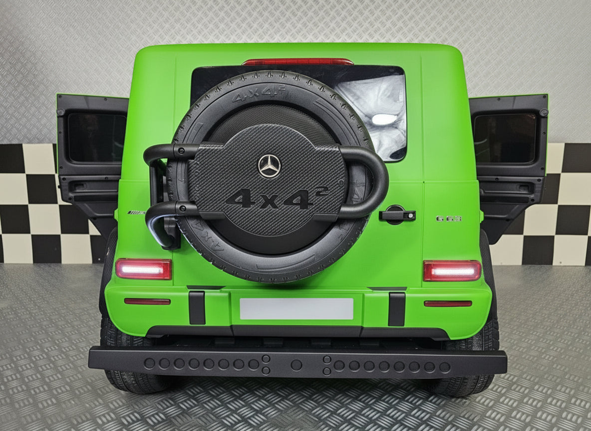 Mercedes-Benz G63 AMG 24V electric car for kids – 2 seats, matt green