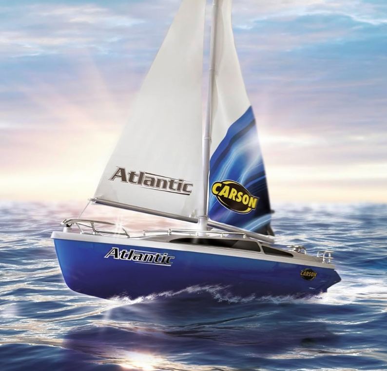 Sailboat Atlantic - remote-controlled sailboat with backup motors