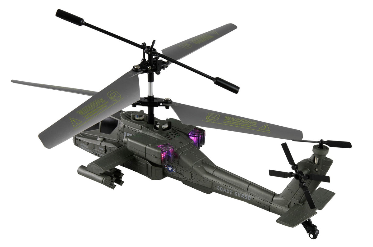 Remote-controlled Apache AH-64 Coaxial beginner helicopter – 3,5-channel RTF