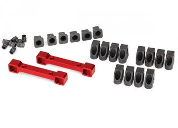 Traxxas 8334R Mount Susp Arms Front and Rear Alu Red  4-Tec