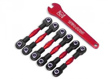 Traxxas 8341R Turnbuckles Front and Rear Alu Red Set  4-Tec