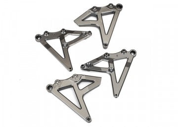 Traxxas 8538X Shock Mounts Rear L+R Set Satin Black Chrome  UDR