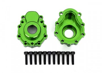 Traxxas 8251G Portal Housing Outer Alu Green Front/Rear (2)  TRX-4/6