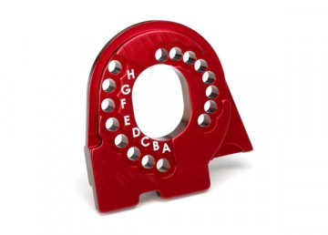 Traxxas 8290R Motor Mount Plate Alu Red  TRX-4/6
