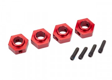 Traxxas 8269R Wheel Hubs 12mm Hex Alu Red (4)  TRX-4/6
