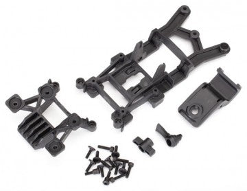 Traxxas 6720 Body Mounts F&amp;R Set  Rustler 4x4