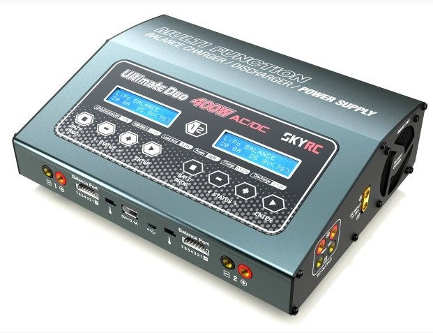 SkyRC Ultimate Duo D400, 400W Li-Po Charger 240VAC SK-100123-01 EU
