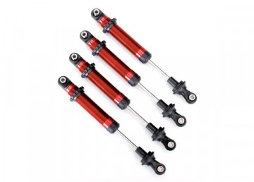 Traxxas 8160R Shocks GTS Red (4) (Use with Lift Kit #8140R)  TRX-4