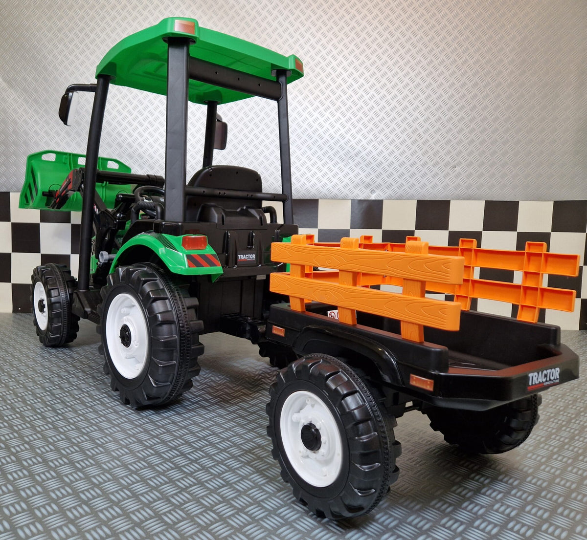 Kids' tractor 24V with trailer