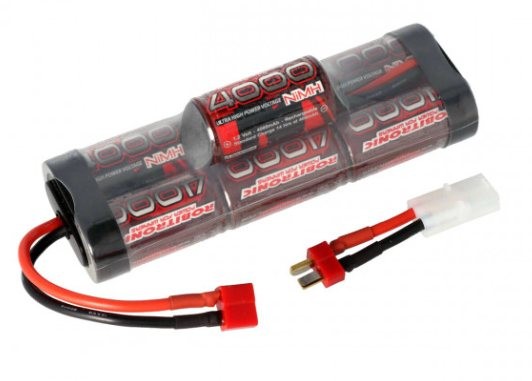NiMH Batteri 4000mAh 8,4V Hump Pack T-Plug & Tamiya