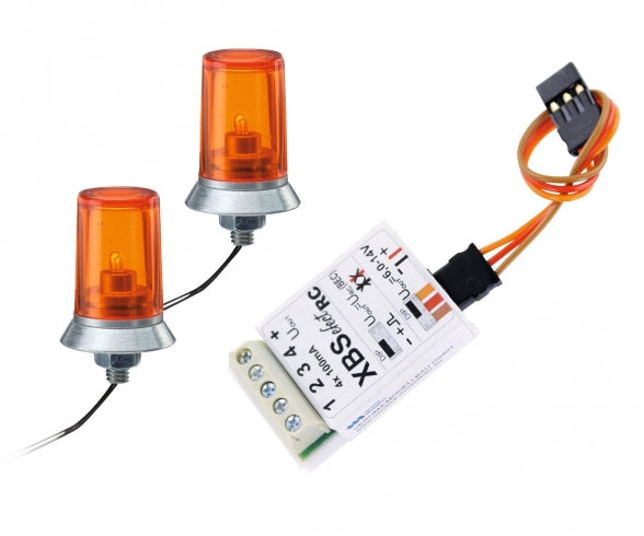 Carson - 24x15mm Orange Flashing Light w/Elec.(2)