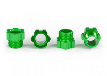 Traxxas 8886G Stub Axle Nut Alu Green (4) TRAXX