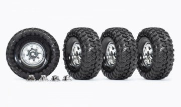 Traxxas 8183X Tires &amp; Wheels 1.9" Resto-Mod (for 8255A Axle) (4)