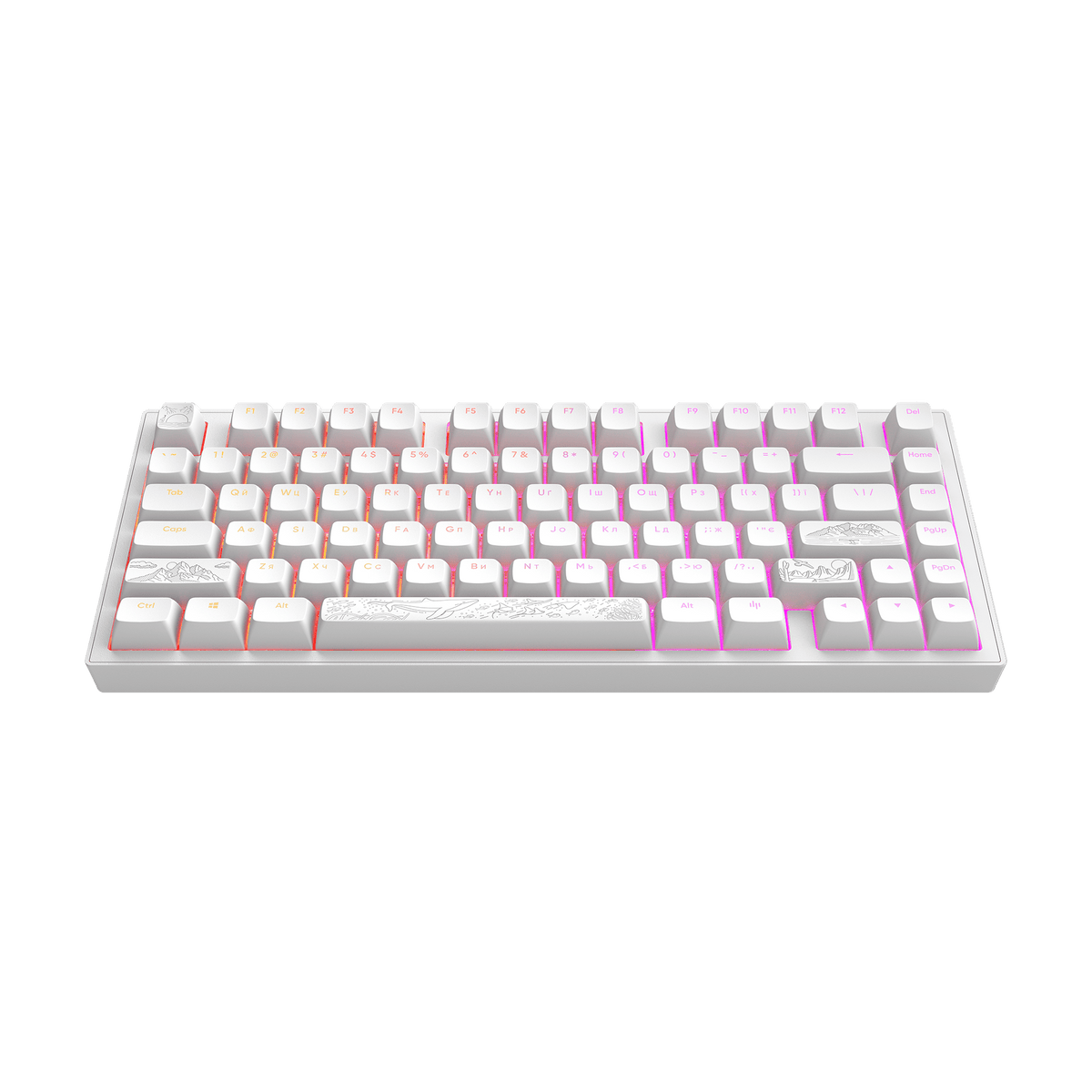 Dark Project ALU Terra Nostra White - Wired Gaming Keyboard (ANSI UA)