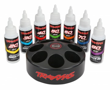 Traxxas 5038X Spinning Carousel Rack with Shock Oil (7)