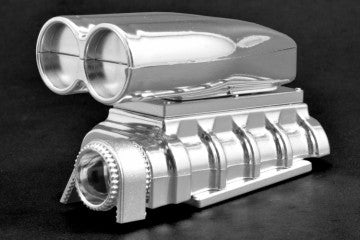RPM Mock Intake & Blower Set "Shotgun Style" Chrome - 73543